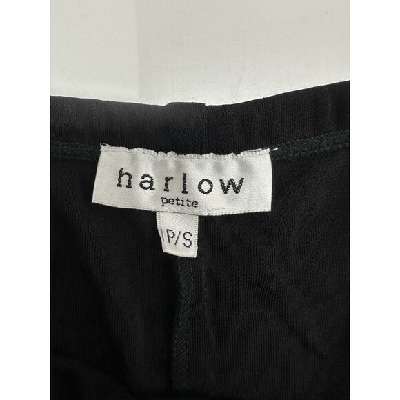 Harlow Womens Pants Size Petite Small Black Stretchy Elastic Waist Pants VTG - Picture 3 of 10
